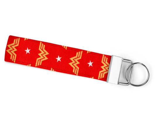 Wonder Woman Logo Pattern Wristlet