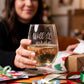 Will Wrap For Wine Etched Stemless Wine Glass