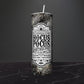 20 oz Skulls & Black Roses Apothecary Hocus Pocus Sublimation Tumbler - Imperfect