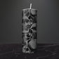 20 oz Skinny Grey Skull Sublimation Tumbler - Imperfect