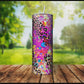 20 oz Vibrant Leopard Print Tracks Sublimation Tumbler