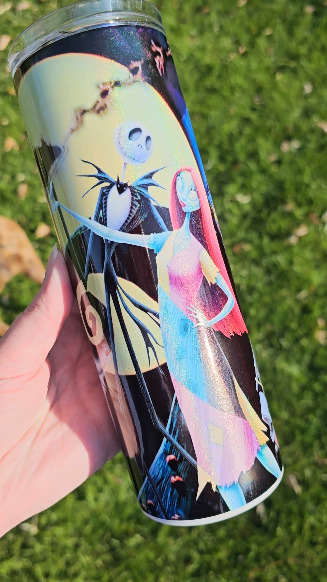 20 oz Holographic Oogie Boogie Christmas Town Sublimation Tumbler - Imperfect