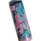 20 oz Hibiscus Tropical State Of Mind Pink Glitter Epoxy Tumbler
