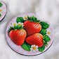 Strawberries 2 Pack Neoprene Car Coaster Set