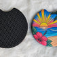 Tropical Sunset Beach 2 Pack Neoprene Car Coaster Set
