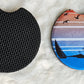 Tropical Sunset Sailing 2 Pack Neoprene Car Coaster Set