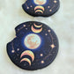 Celestial Moon Cosmic 2 Pack Neoprene Car Coaster Set