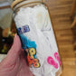 16 oz Sublimation Clear Glass Can Life Is Better In Flip Flops - Imperfect