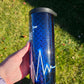 25 oz EMS Star of Life Blue Diamond Plate Sublimation Tumbler - Imperfect
