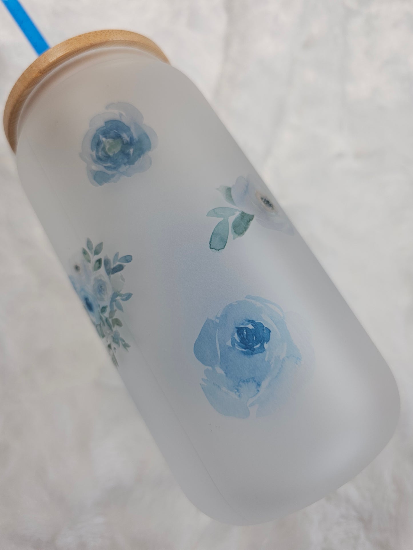 16 oz Sublimation Frosted Glass Can Adulting is Bullshit - Imperfect