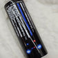 Police Back the Blue American Flag Sublimation Tumbler - Imperfect