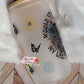 My Last Flying Fuck 16oz Frosted Skeleton Glass Can Set