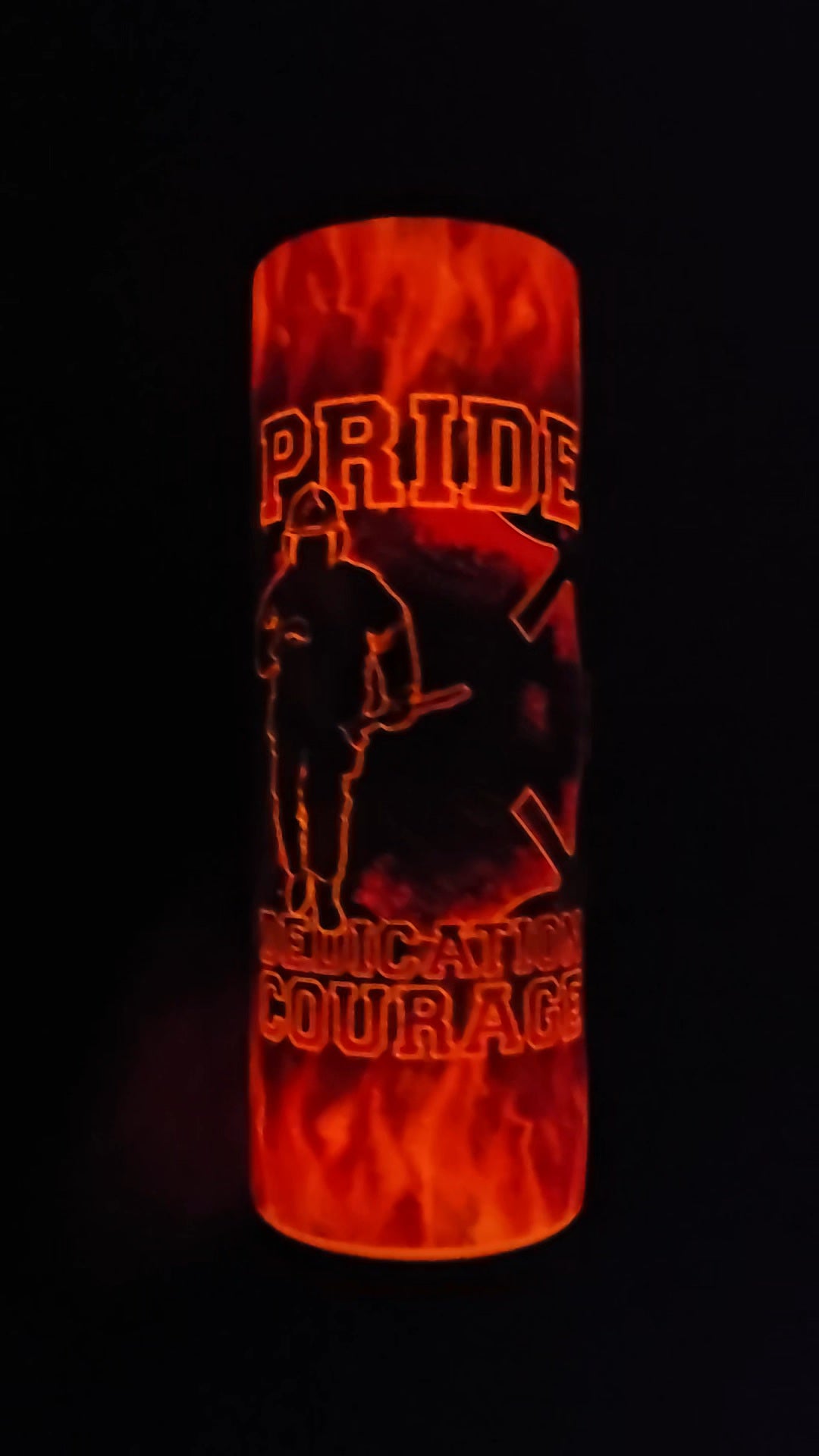 Firefighter Pride Dedication Sublimation Tumbler