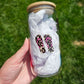 16 oz Sublimation Clear Glass Can Life Is Better In Flip Flops - Imperfect