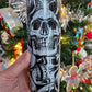 20 oz Skinny Grey Skull Sublimation Tumbler - Imperfect