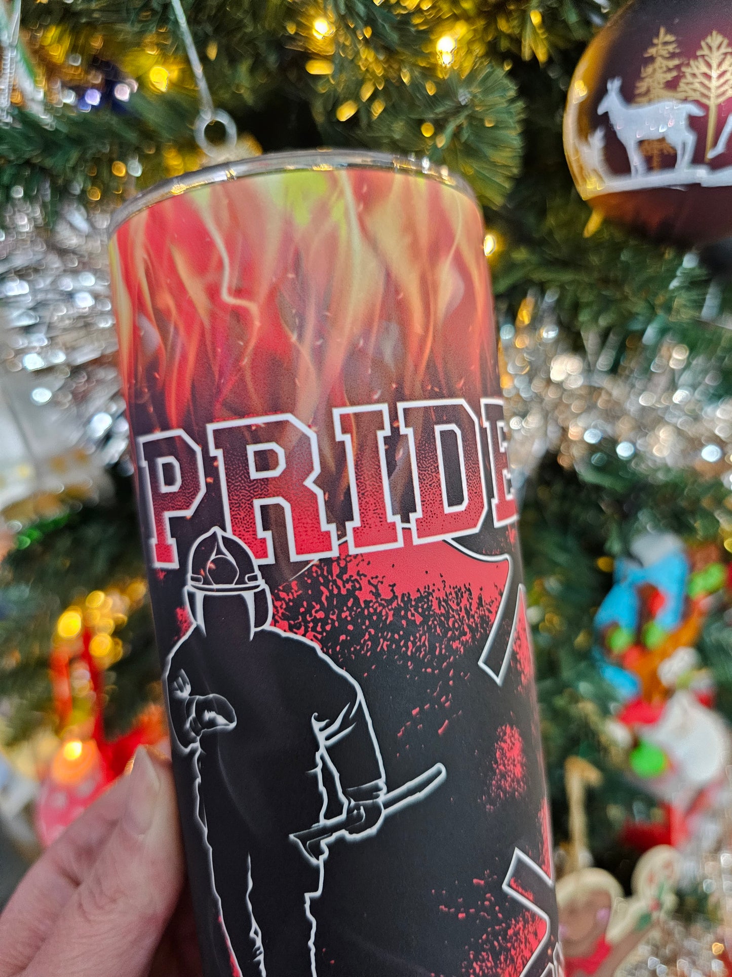 Firefighter Pride Dedication Sublimation Tumbler