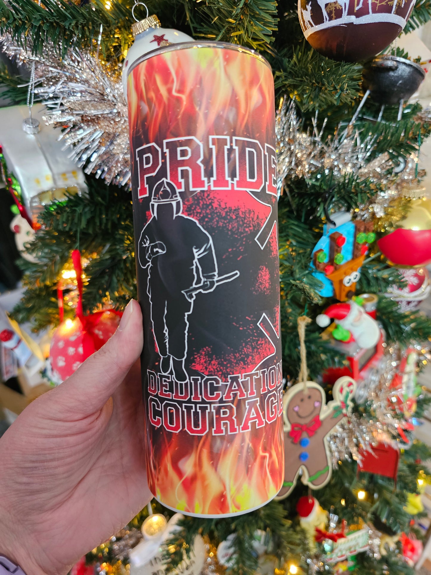 Firefighter Pride Dedication Sublimation Tumbler