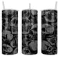 20 oz Skinny Grey Skull Sublimation Tumbler - Imperfect