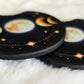 Celestial Moon Cosmic 2 Pack Neoprene Car Coaster Set