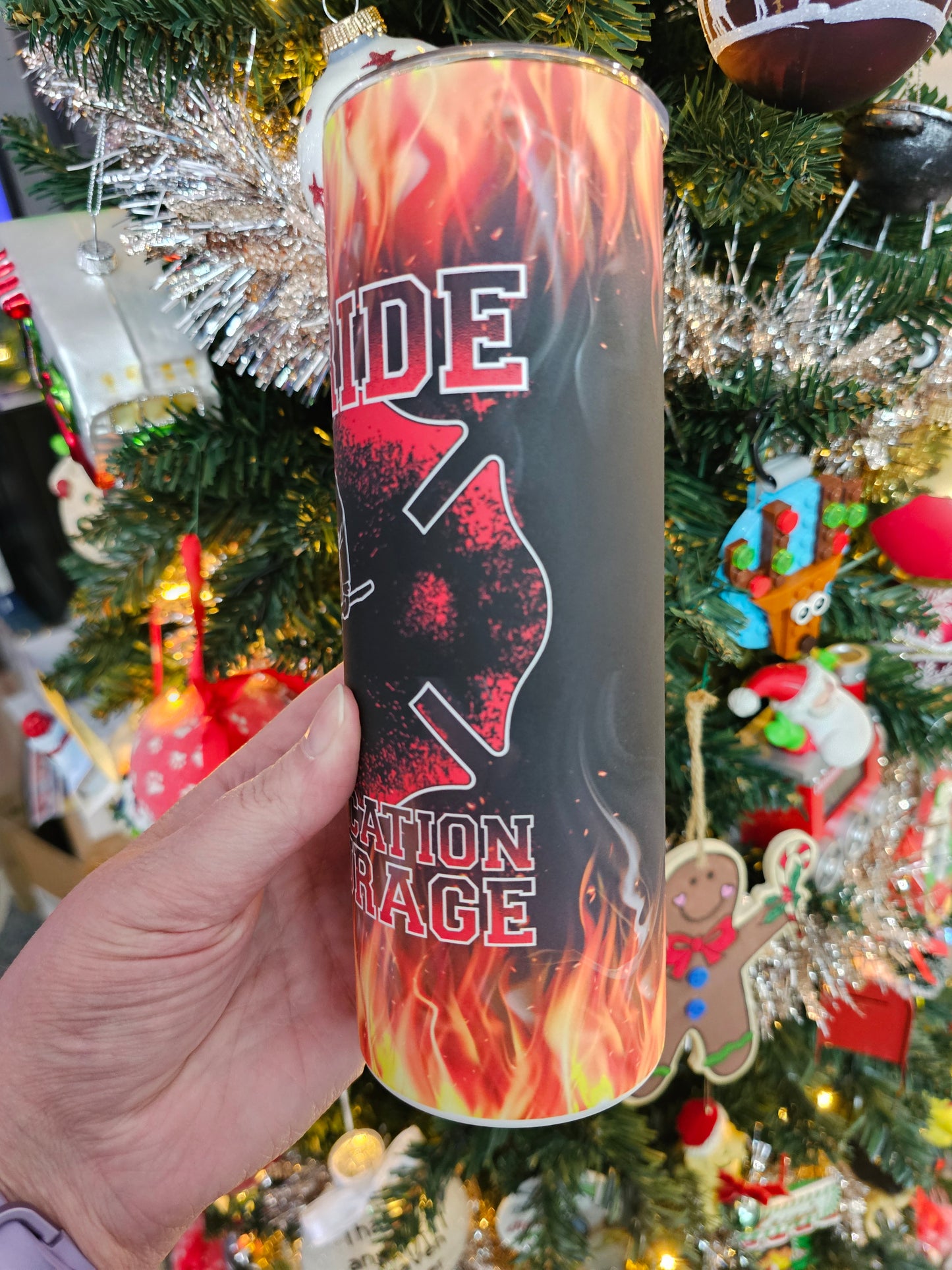 Firefighter Pride Dedication Sublimation Tumbler