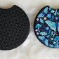 Whimsical Luna Moth 2 Pack Neoprene Car Coaster Set