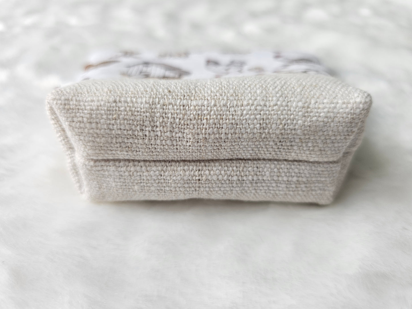 Chicken Poultry Coup Handmade Mini D-Ring Zipper Pouch