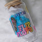 16oz Sublimation Clear Glass Can Life Is Better In Flip Flops - Imperfect