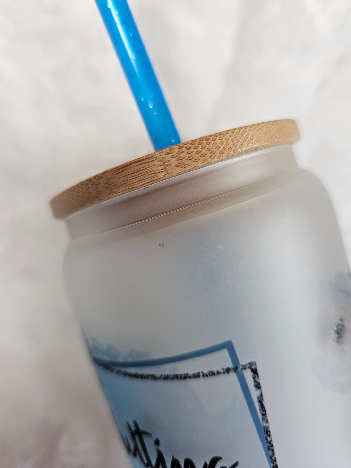 16 oz Sublimation Frosted Glass Can Adulting is Bullshit - Imperfect