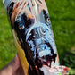 20 oz Holographic Boxer Dog Flowers Sublimation Tumbler - Imperfect
