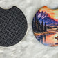 Mountain River & Bison 2 Pack Neoprene Car Coaster Set