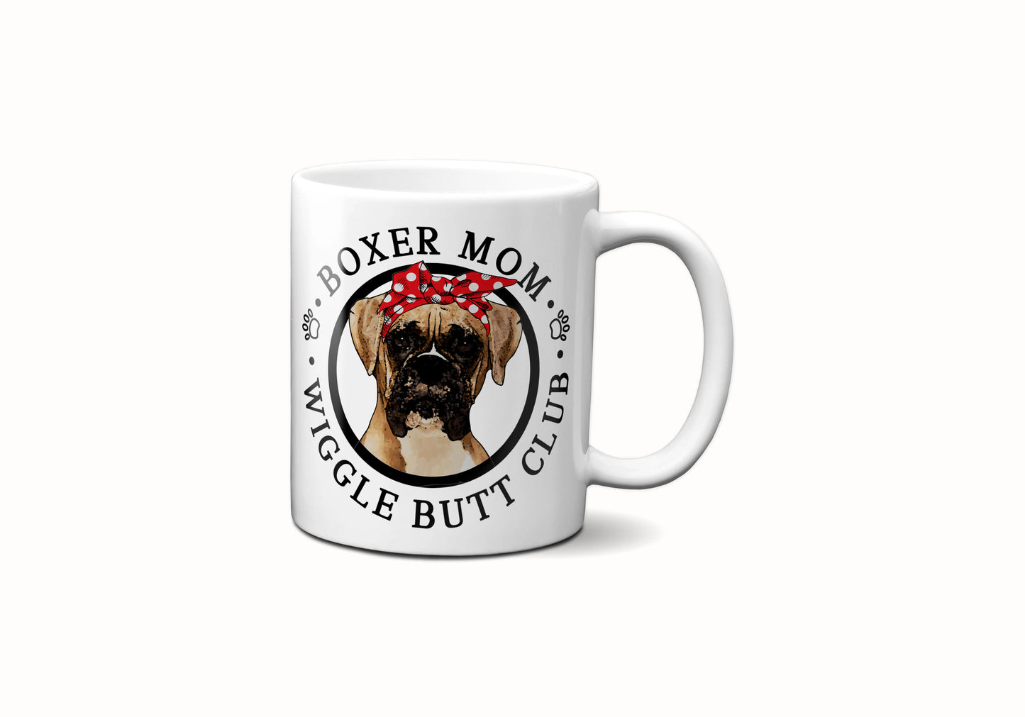 Boxer Mom Female Wiggle Butt Club Coffee Mug