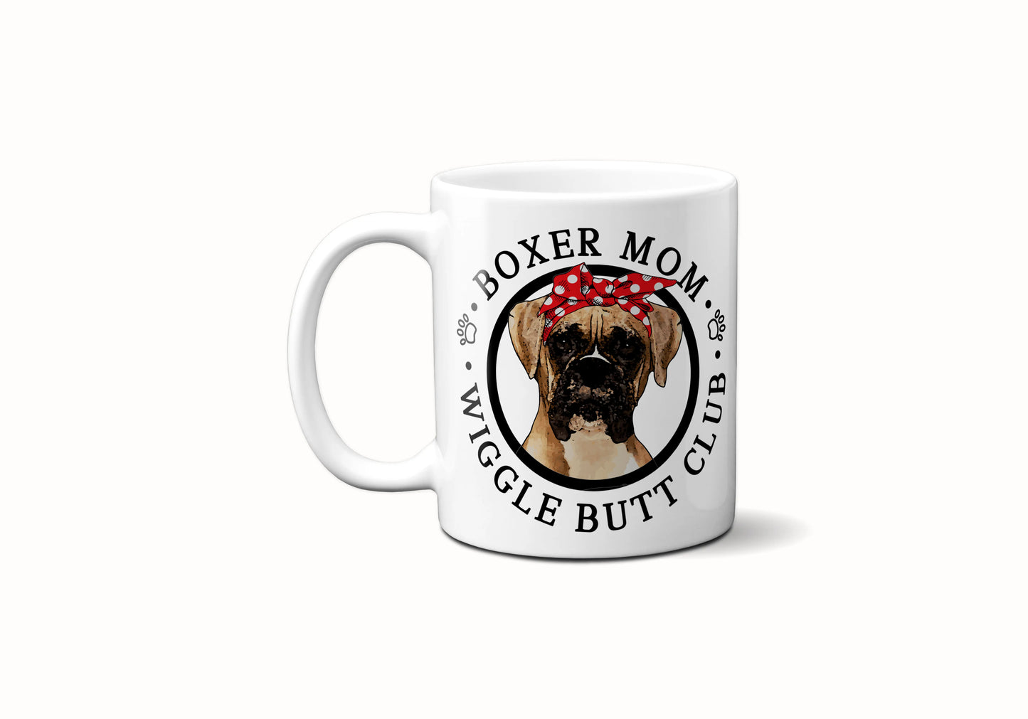 Boxer Mom Female Wiggle Butt Club Coffee Mug