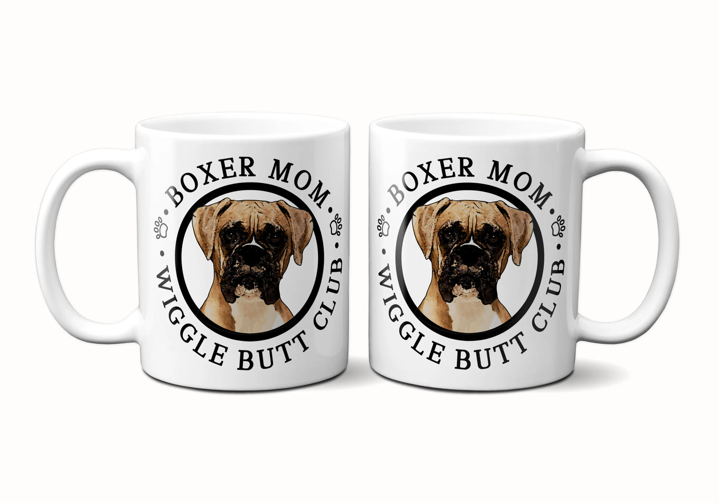 Boxer Mom Male Wiggle Butt Club Coffee Mug