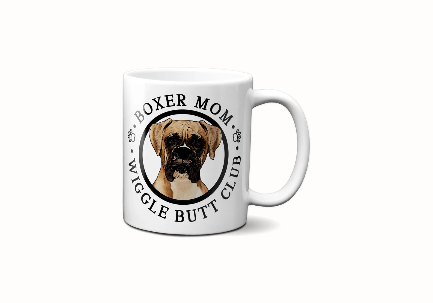 Boxer Mom Male Wiggle Butt Club Coffee Mug