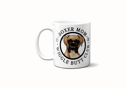 Boxer Mom Male Wiggle Butt Club Coffee Mug