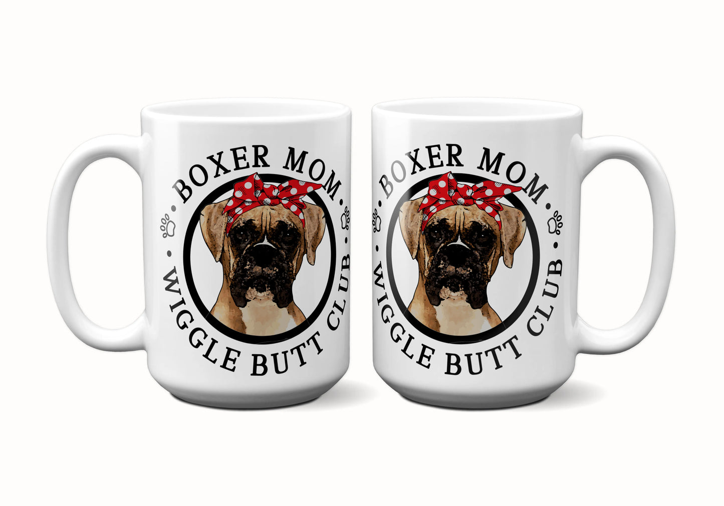 Boxer Mom Female Wiggle Butt Club Coffee Mug