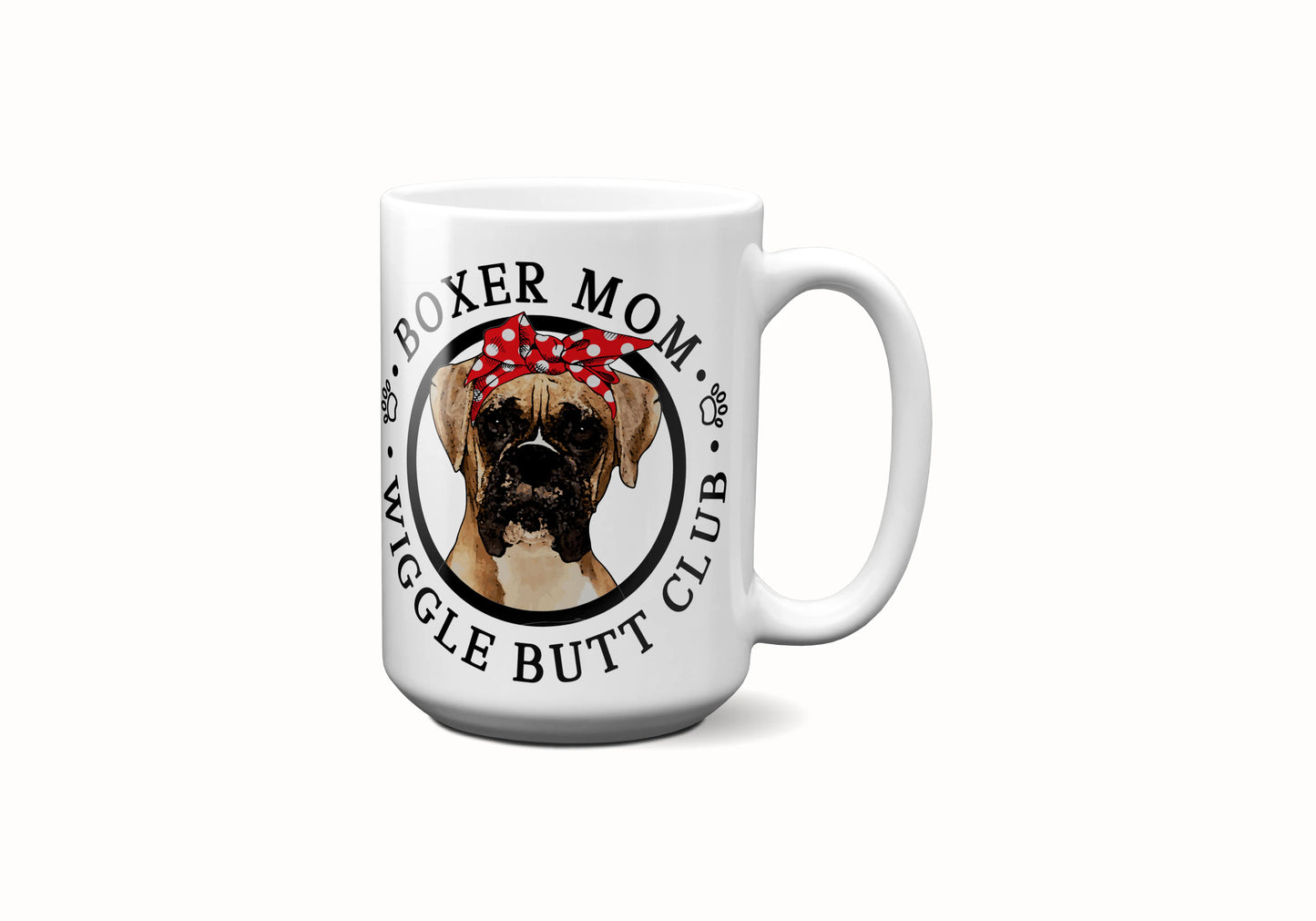 Boxer Mom Female Wiggle Butt Club Coffee Mug