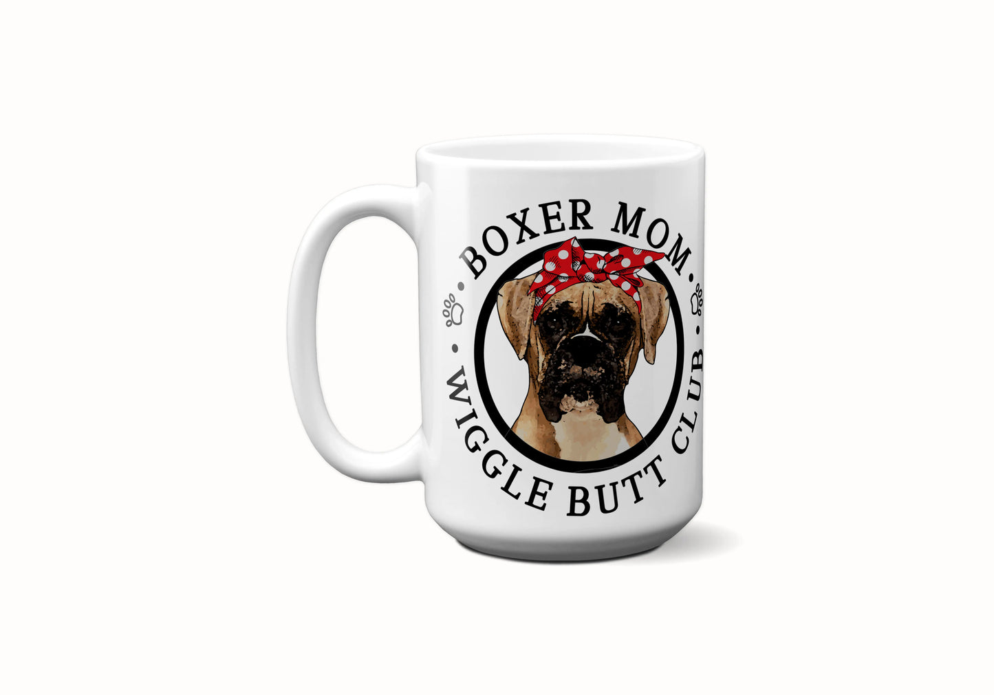 Boxer Mom Female Wiggle Butt Club Coffee Mug