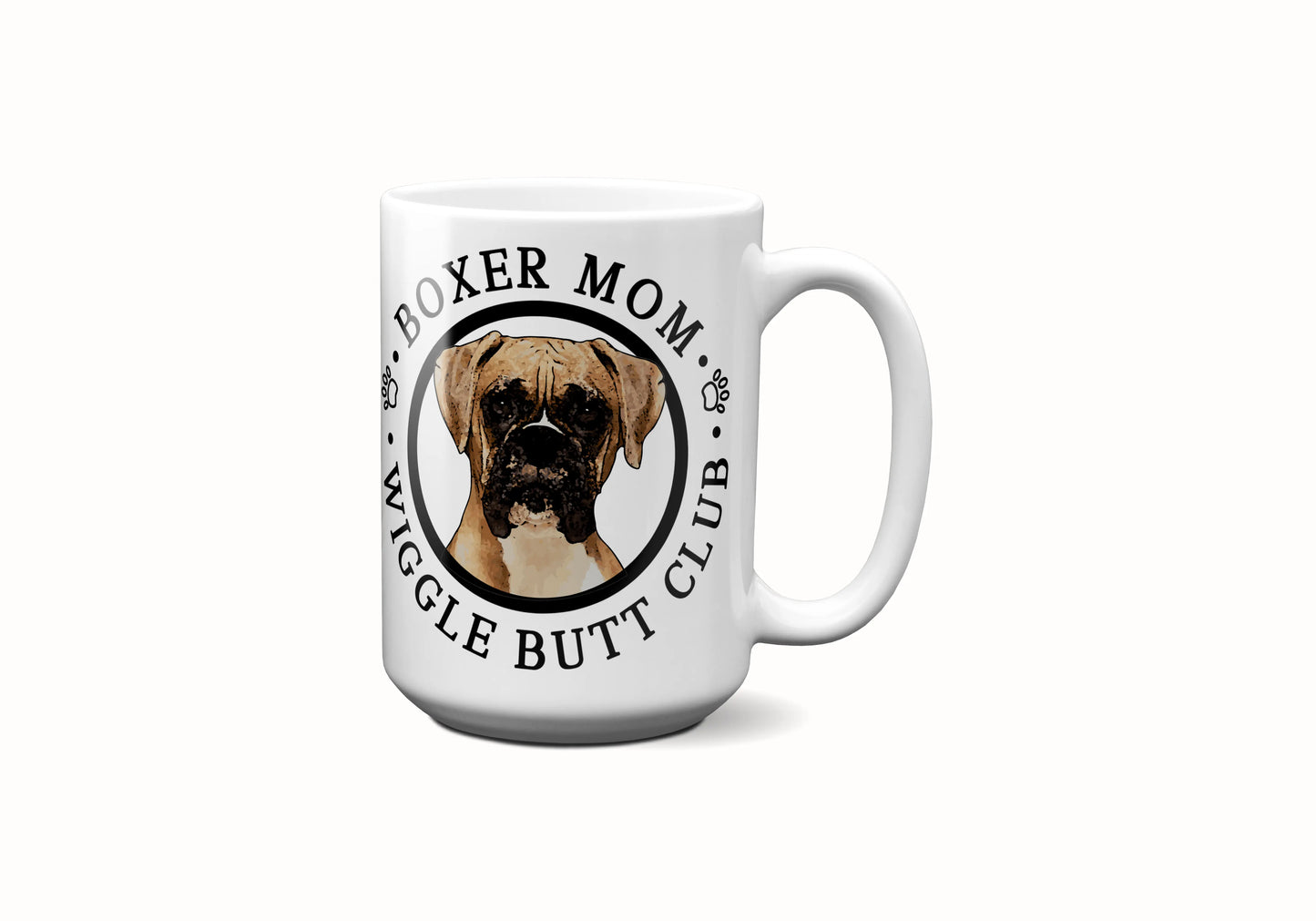 Boxer Mom Male Wiggle Butt Club Coffee Mug