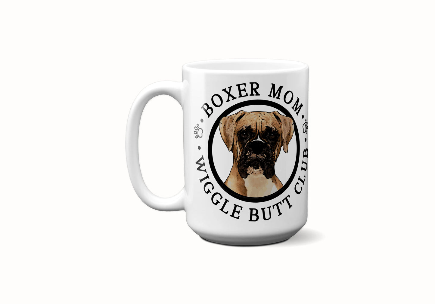 Boxer Mom Male Wiggle Butt Club Coffee Mug