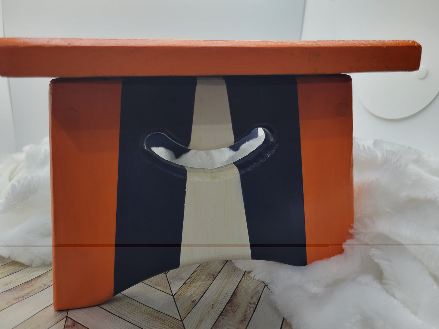 Chicago Bears Handpainted Foot Stool