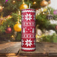 20 oz Skinny Red Christmas Sweater Sublimation Tumbler