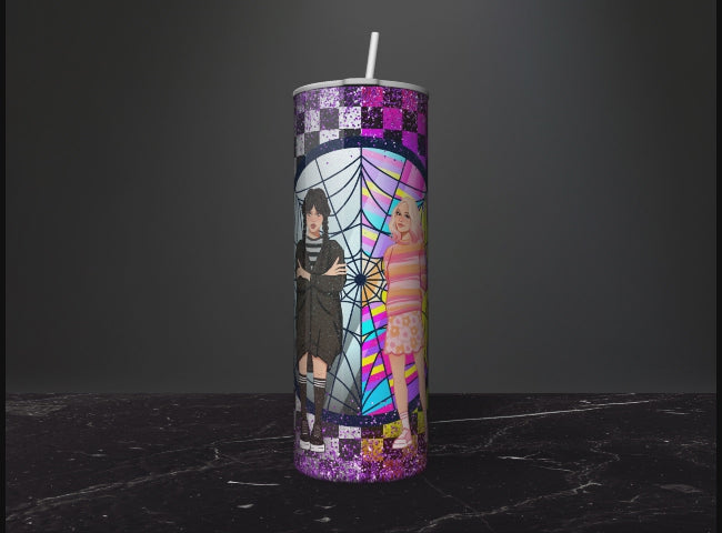 Wednesday Addams Coffee Glass Tumbler