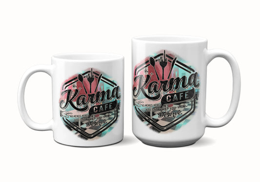 Karma Cafe Coffee Mug