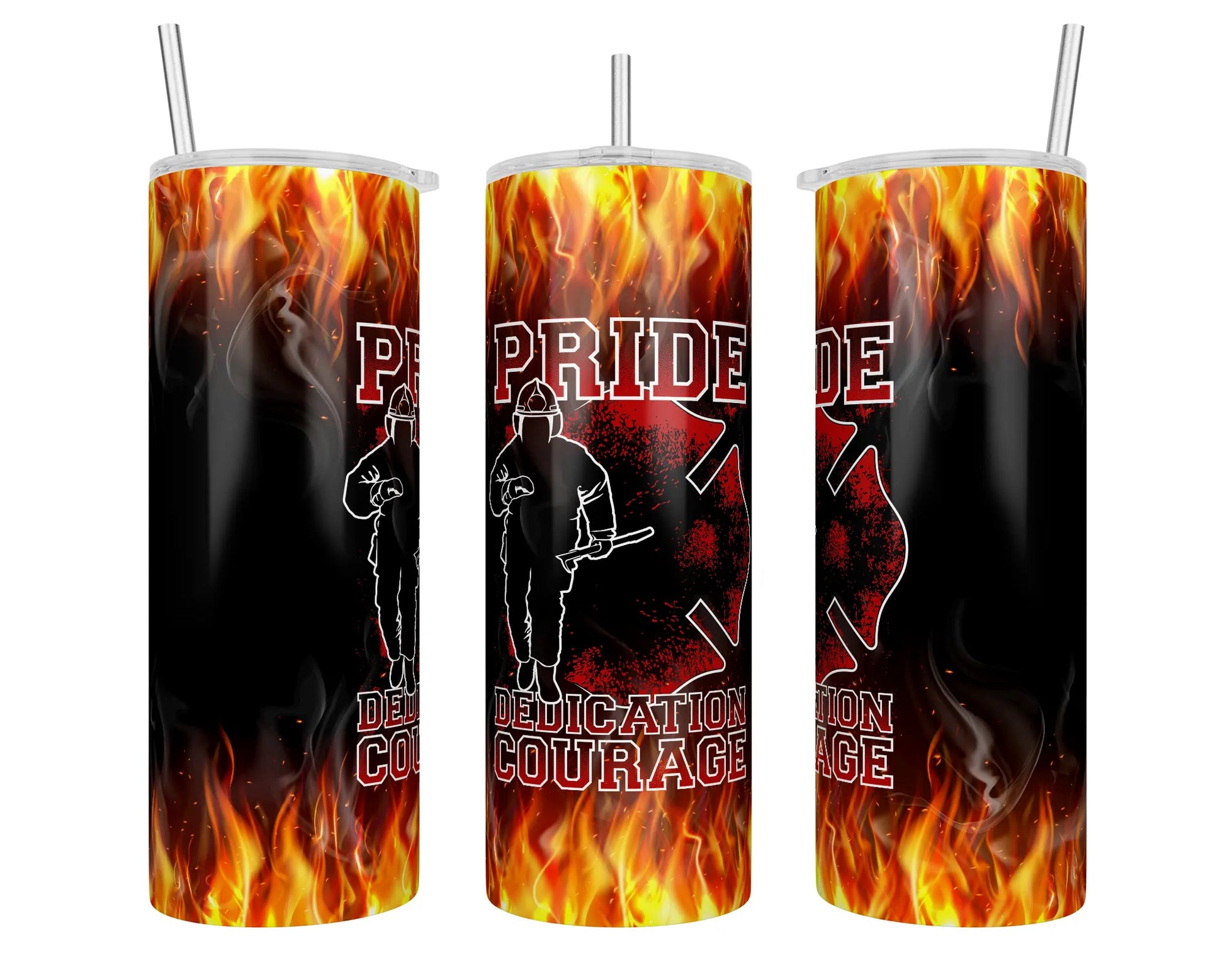 Firefighter Pride Dedication Sublimation Tumbler – Artsy Niche Creations