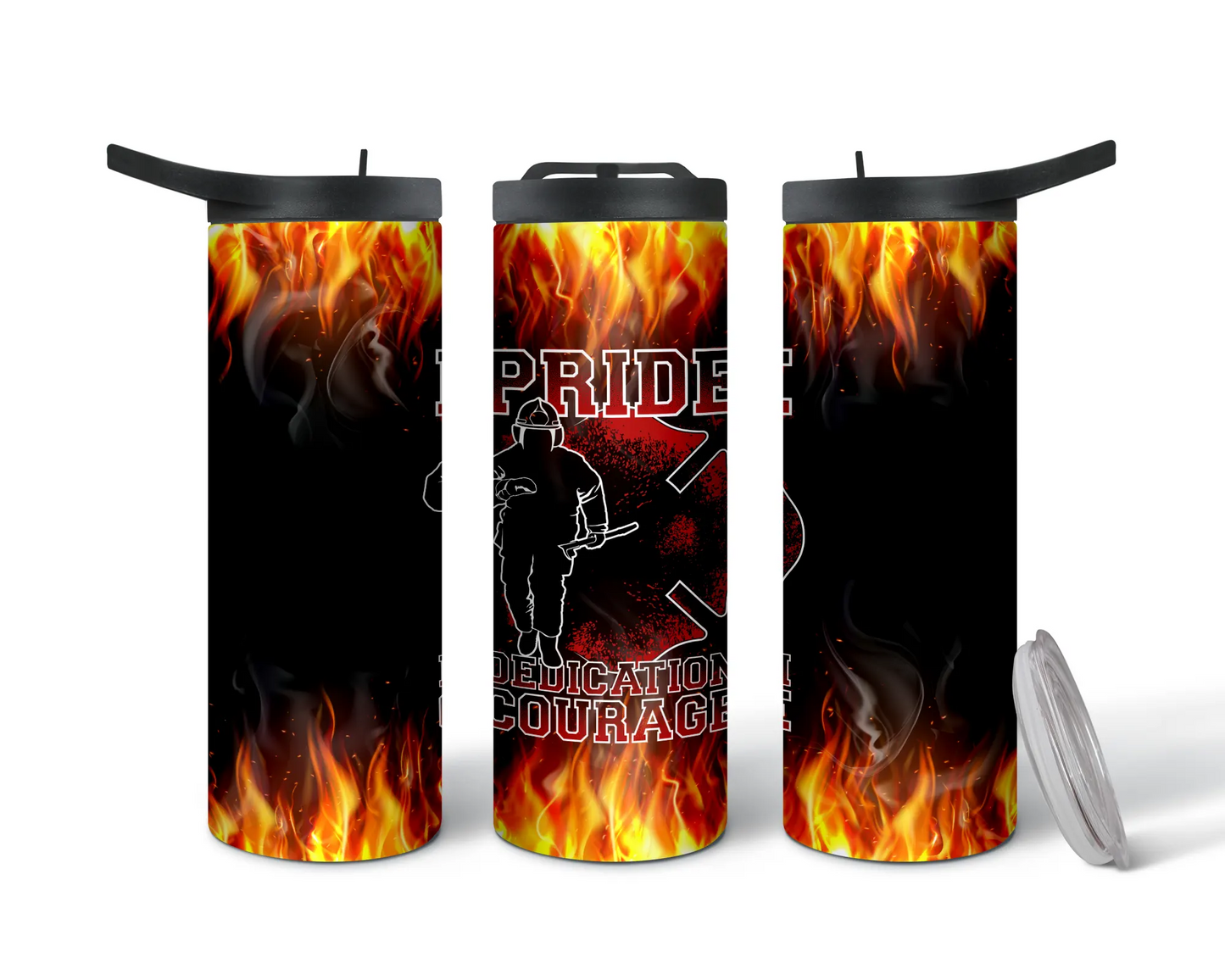 Firefighter Pride Dedication Sublimation Tumbler