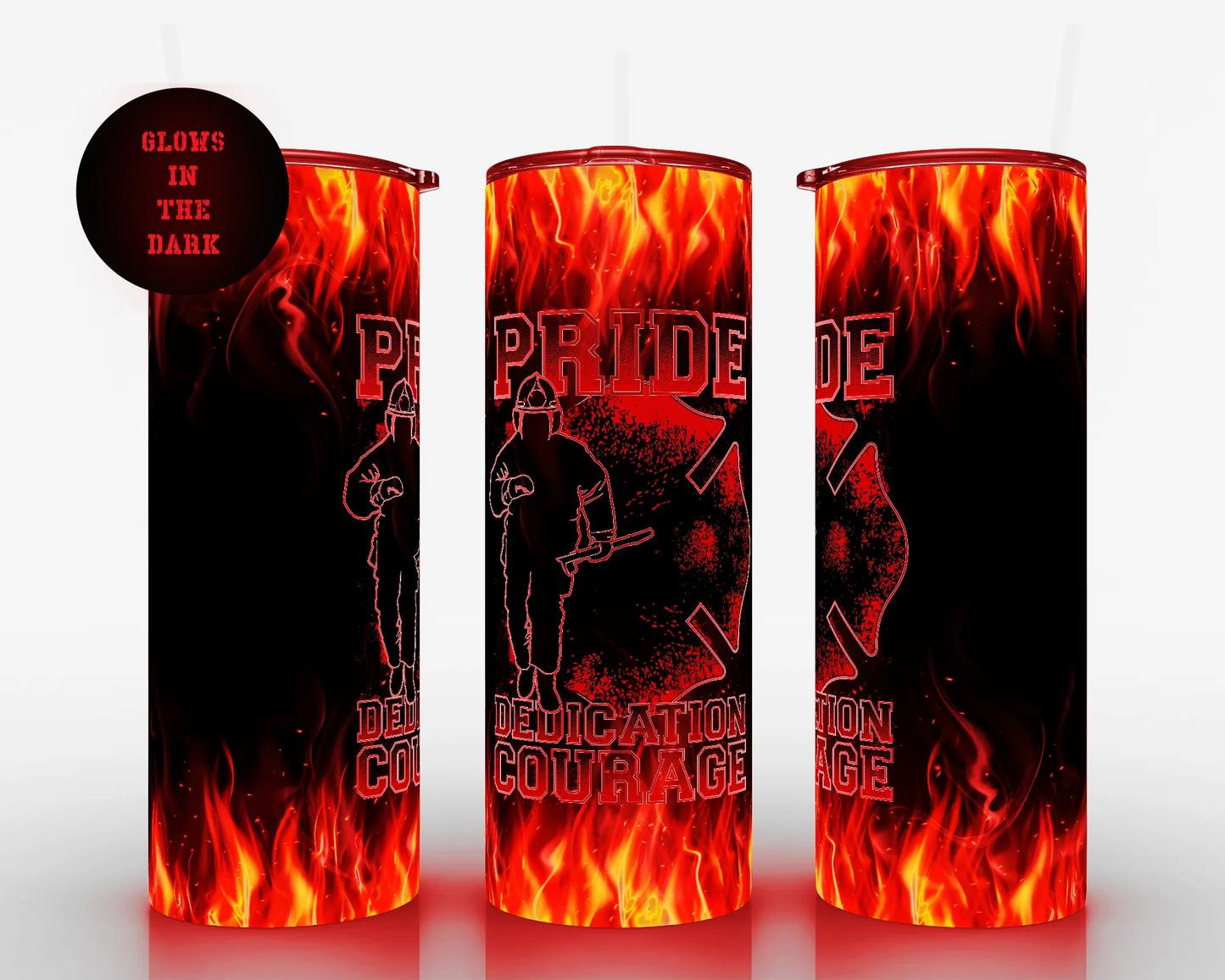 Firefighter Pride Dedication Sublimation Tumbler