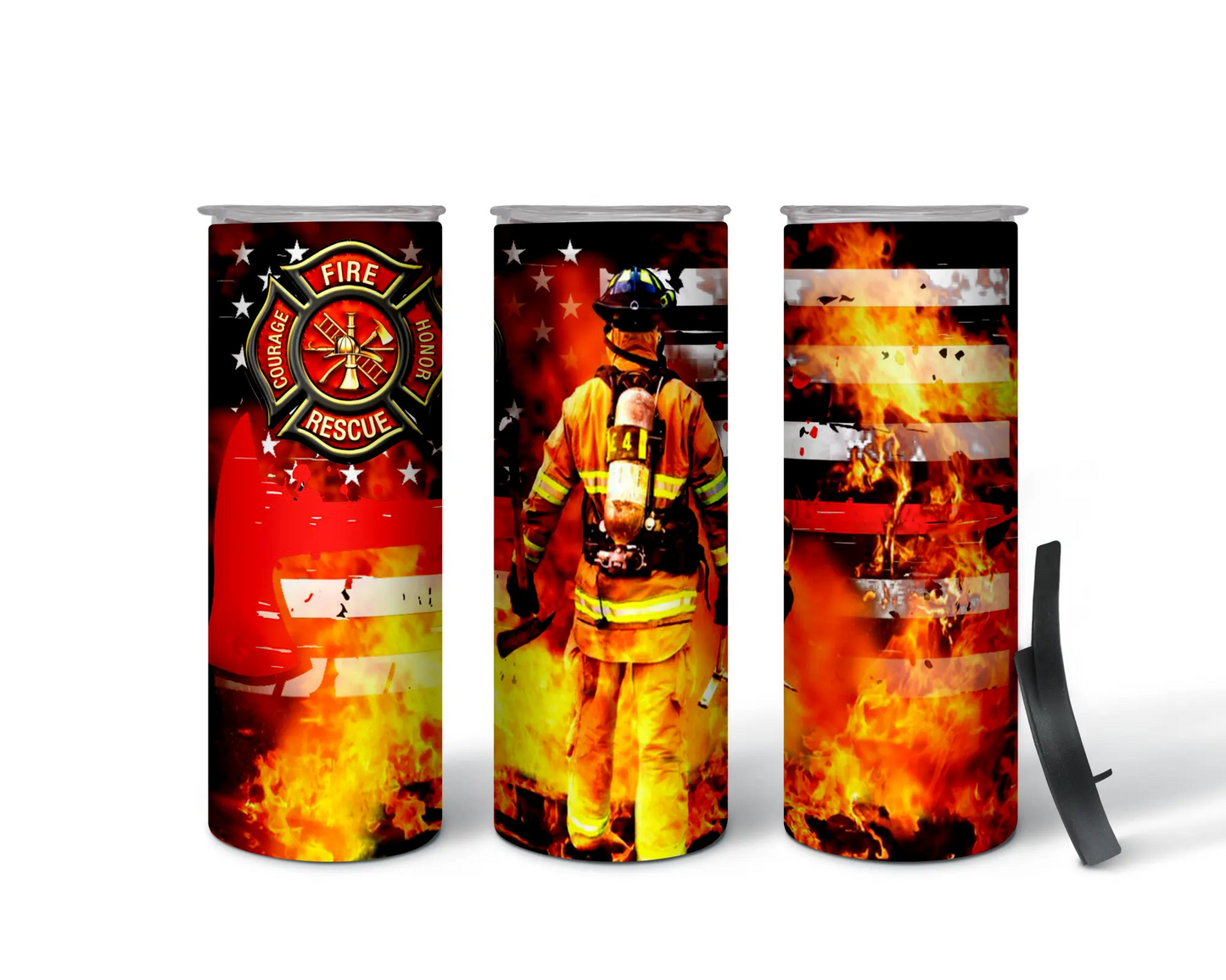 Firefighter Maltese Cross Sublimation Tumbler