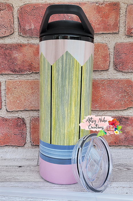 25 oz Duo Pencil Sublimation Tumbler - Imperfect