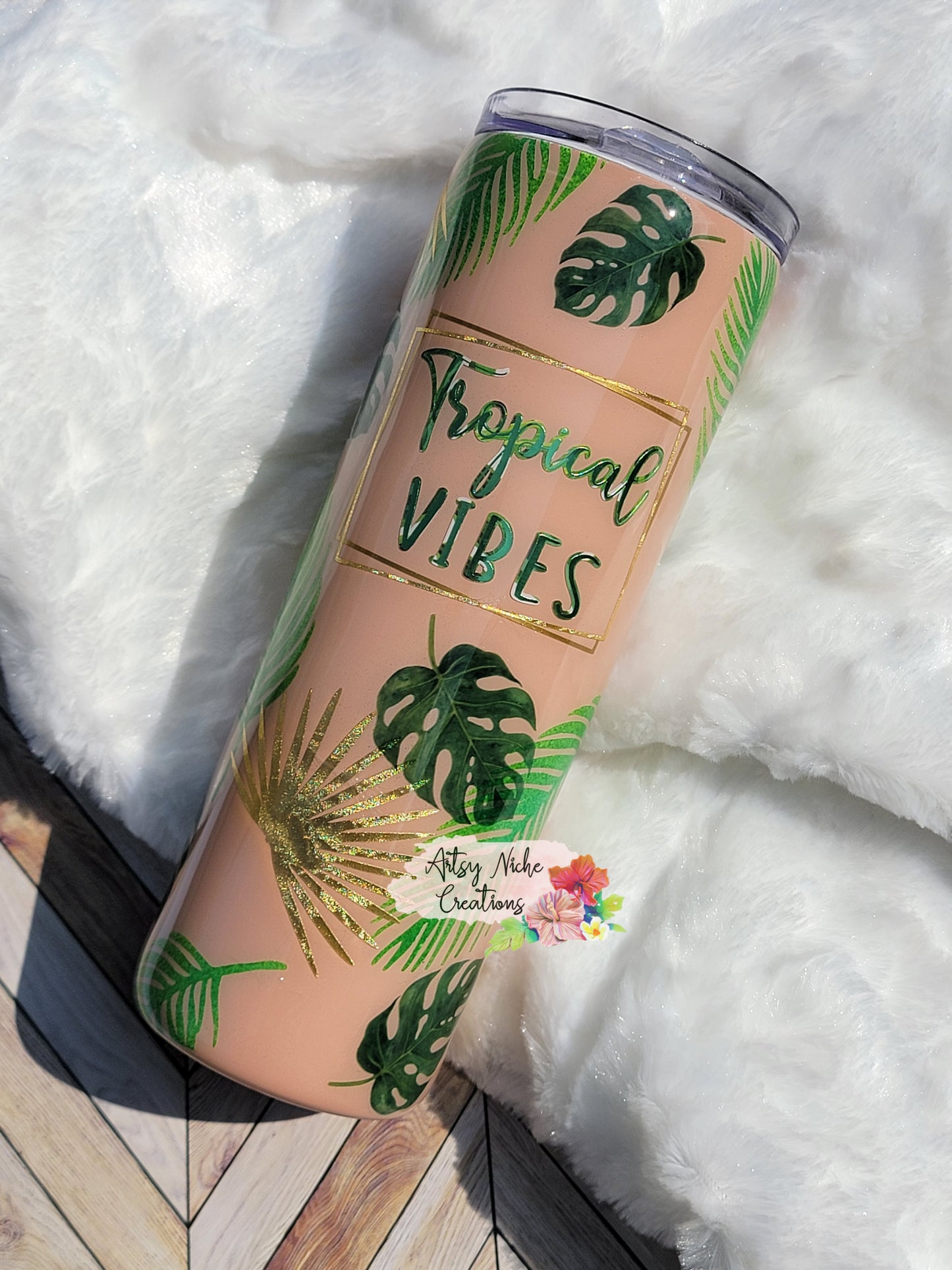 20 oz Tropical Vibes Epoxy Tumbler